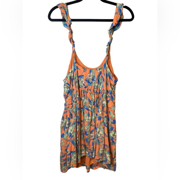 Free People | Large Dear You Mini Dress Orange Combo - Picture 10 of 10